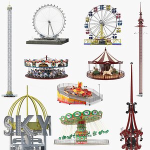 Amusement Park Rides Collection 6