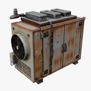 Rusty Refrigerant AC Outdoor Unit