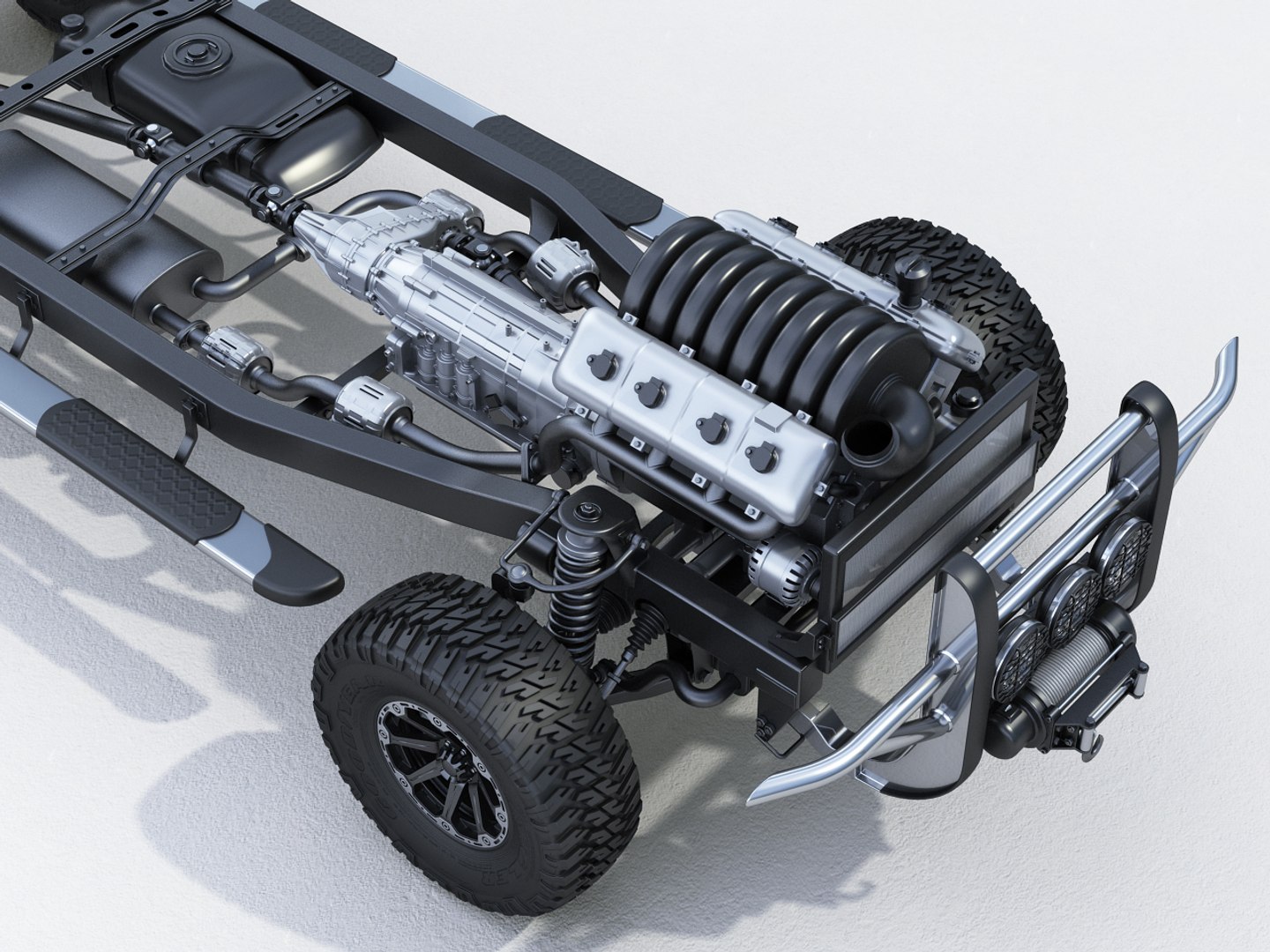3d Suv Chassis Model