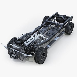 3d suv chassis model
