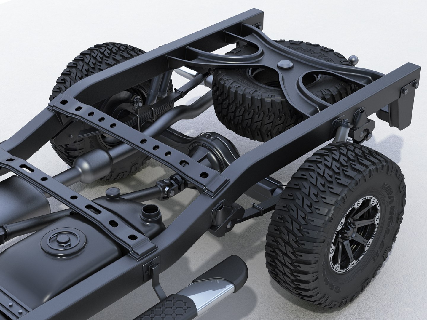 3d Suv Chassis Model
