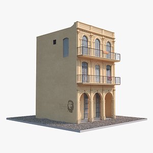 house havana low-poly 3d model