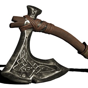 3D model stylized axe