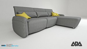 3d sofa navy ada model