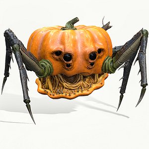pumpkin spider - monster 3D model