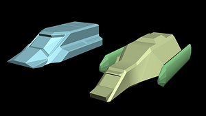 Space ship shuttle 3D model