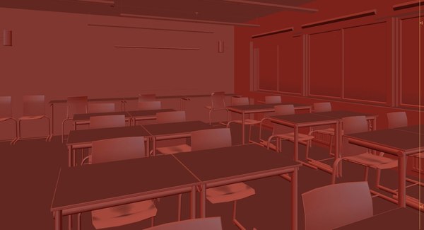 3D classroom interior model - TurboSquid 1217179