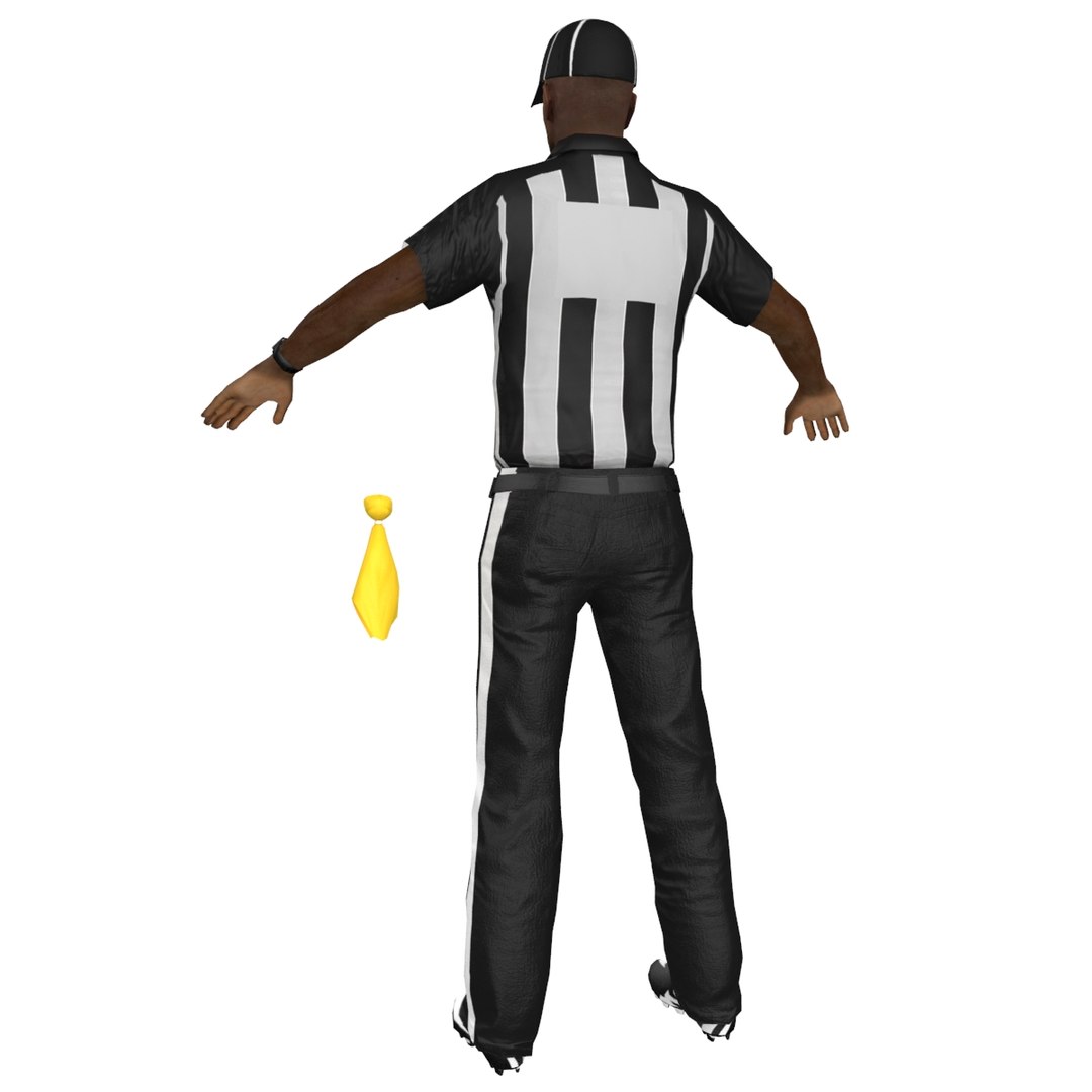 3D Rigged Football Referee - TurboSquid 1301174