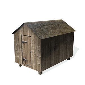 historical shed 3d model