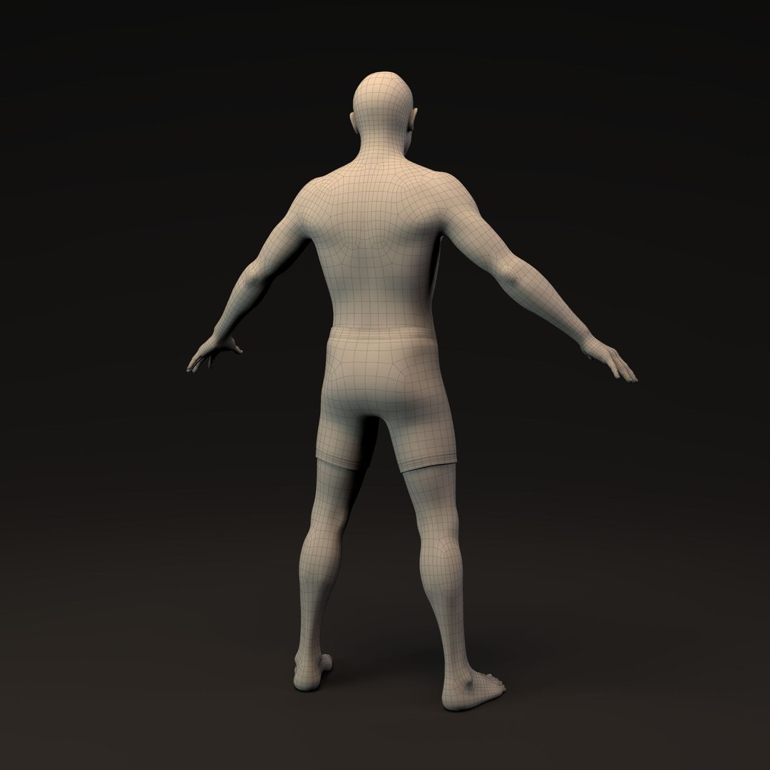 3D Model Slender Man And Woman Basemesh Bundle - TurboSquid 2288647