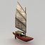 3d model junk boat