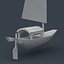 3d model junk boat