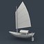 3d model junk boat