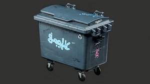 Outdoor Trash Can 3D