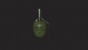 grenade soviet 3d model