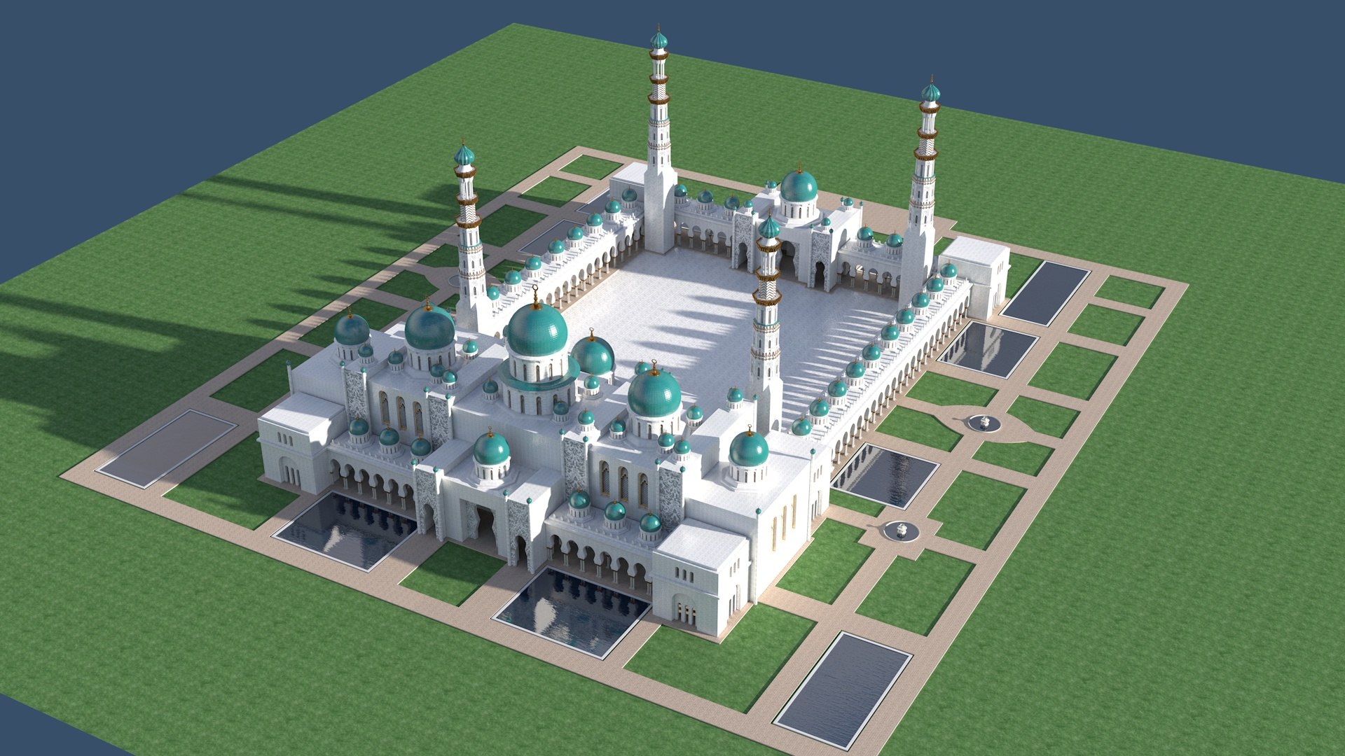 Great Mosque 3D Model - TurboSquid 2487855