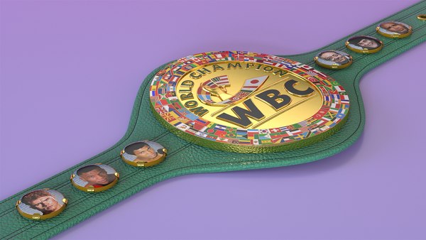 Wbc Championship Boxing Belt 3D Model - TurboSquid 1472477