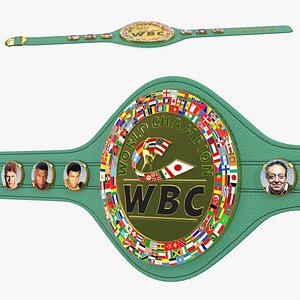 wbc championship boxing belt 3D model