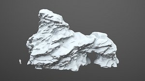 Realistic Snow Arch Rock