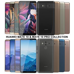3D realistic huawei mate 10 model