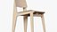 Chaise Tout Bois Natural - 현대적인 PBR 나무 의자