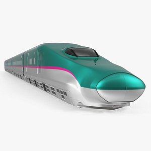 3D japanese shinkansen e5 speed train