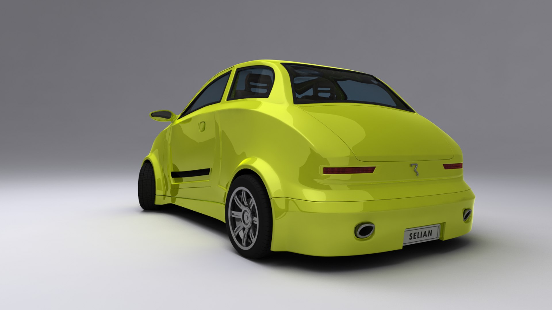 3d Selian Economy Car Renders Model