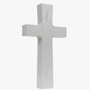 war memorial gravestone cross 3D
