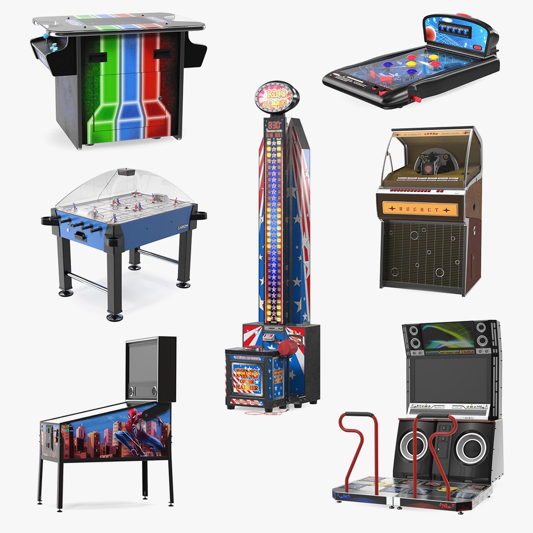 Arcade Games Collection 9 3D model preview