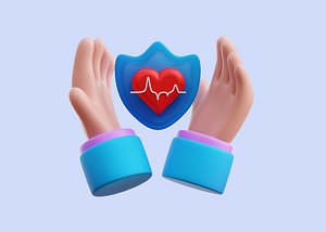 Health care 3D Illustration 3D model