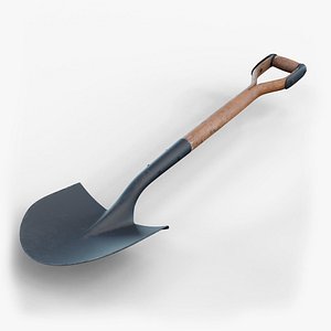 3dsmax shovel modelled