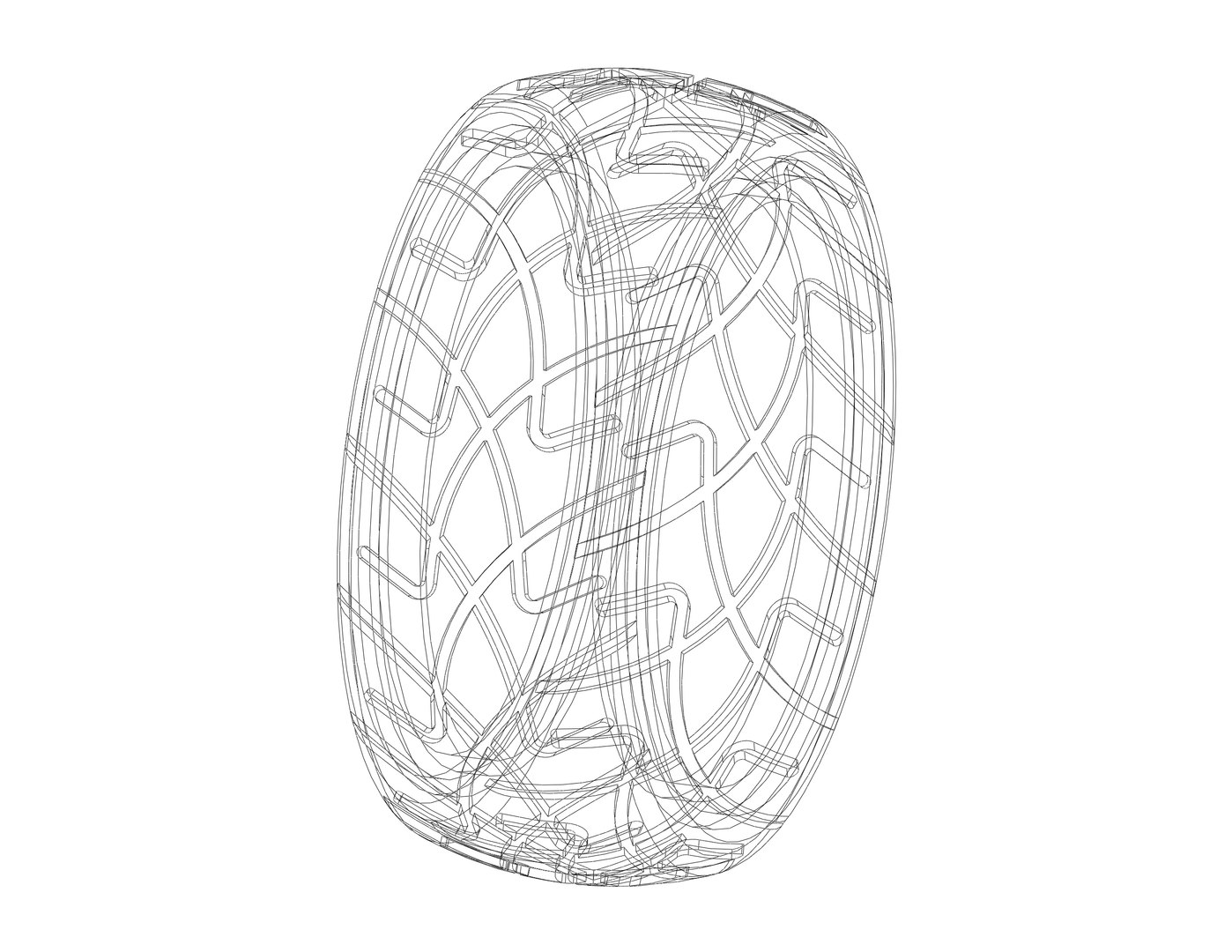 X-Pattern Radial Tires 26 Mm 3D Model - TurboSquid 2176975