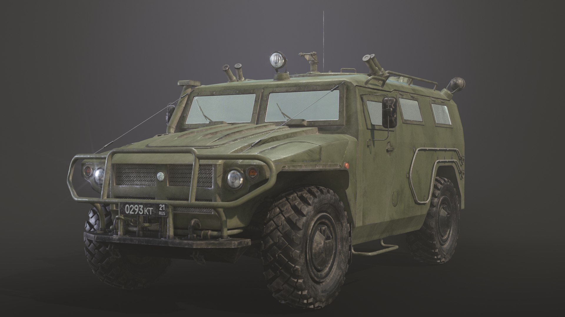 3D GaZ TIGR M 233015 Model - TurboSquid 1739356