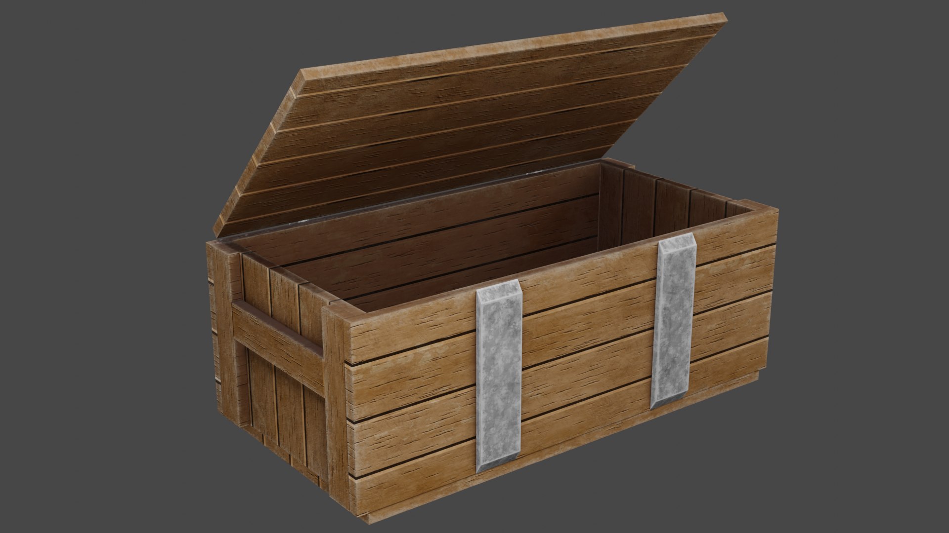 3D Wood Crate - TurboSquid 2006055