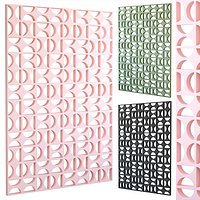Decorative partition set 180