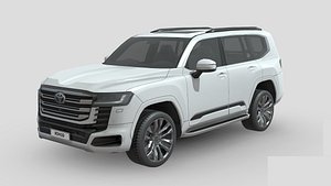 Low Poly Car - Toyota Land Cruiser 300 Hybrid 2026