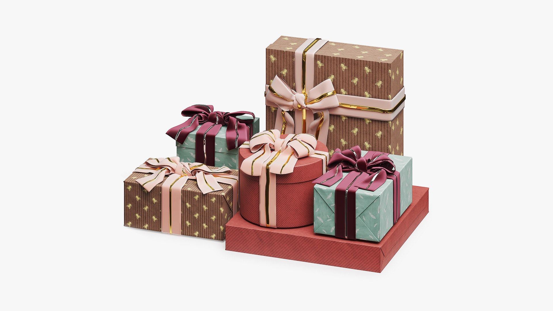 Gift Box Set with Double Ribbon model https://p.turbosquid.com/ts-thumb/zQ/yDGx7L/DX/ts_005/jpg/1749743531/1920x1080/fit_q87/fdcd4b82e44ba0badcf750526c12c9763f34d19f/ts_005.jpg
