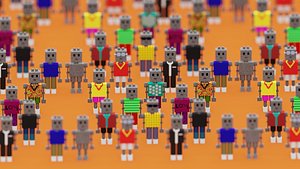 3D Unique Voxel Robots NFT Collection