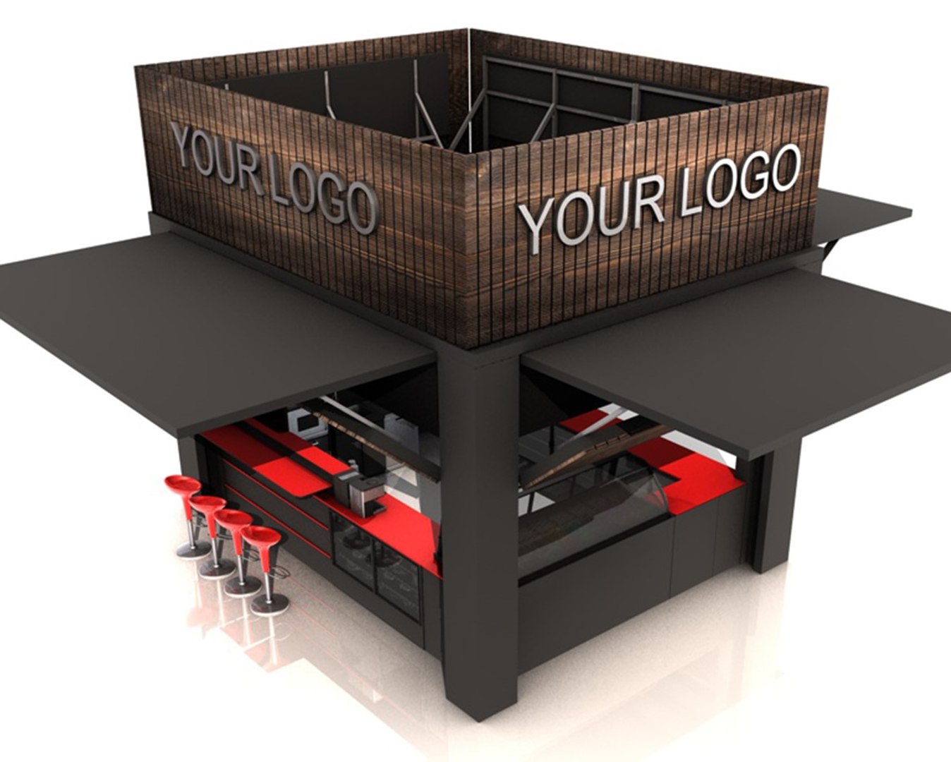 Kiosk 3D Model - TurboSquid 1523231