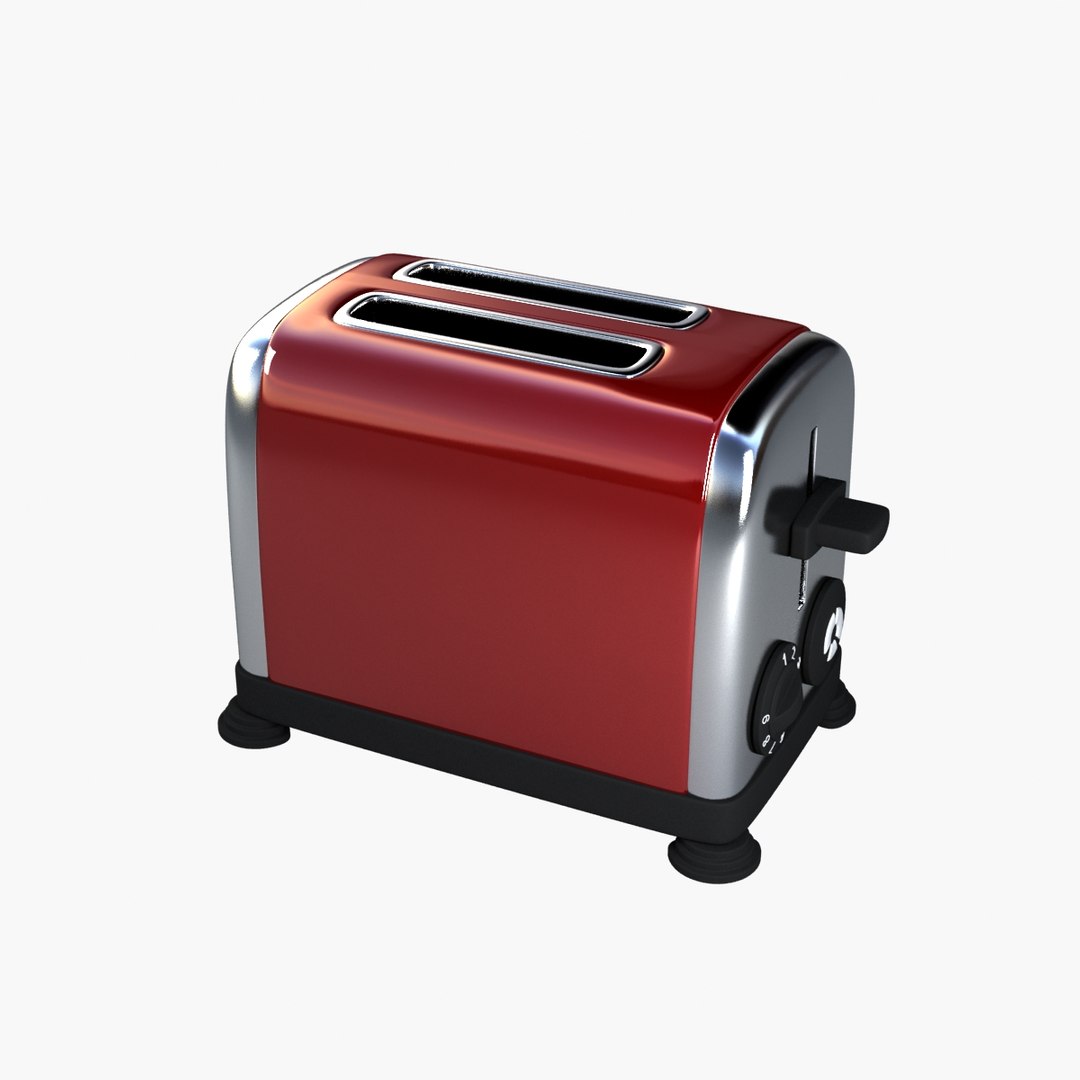 3d red toaster model