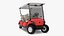 Four Seat Electric Car Yamaha Red Rigged
