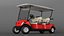 Four Seat Electric Car Yamaha Red Rigged