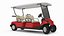 Four Seat Electric Car Yamaha Red Rigged