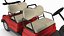 Four Seat Electric Car Yamaha Red Rigged