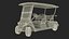 Four Seat Electric Car Yamaha Red Rigged
