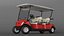 Four Seat Electric Car Yamaha Red Rigged