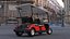 Four Seat Electric Car Yamaha Red Rigged
