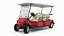Four Seat Electric Car Yamaha Red Rigged