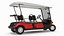 Four Seat Electric Car Yamaha Red Rigged