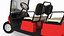 Four Seat Electric Car Yamaha Red Rigged